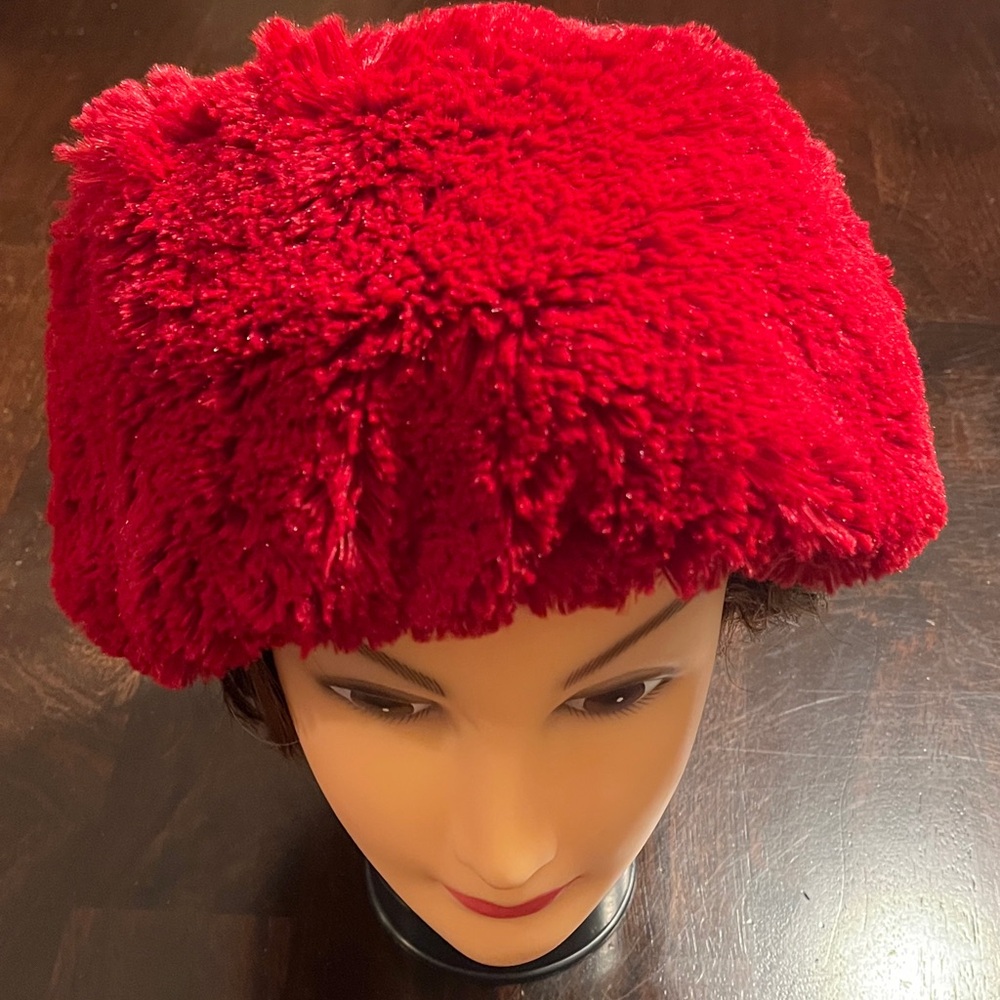Adrienne Landau Faux Fur Pillbox Hat
